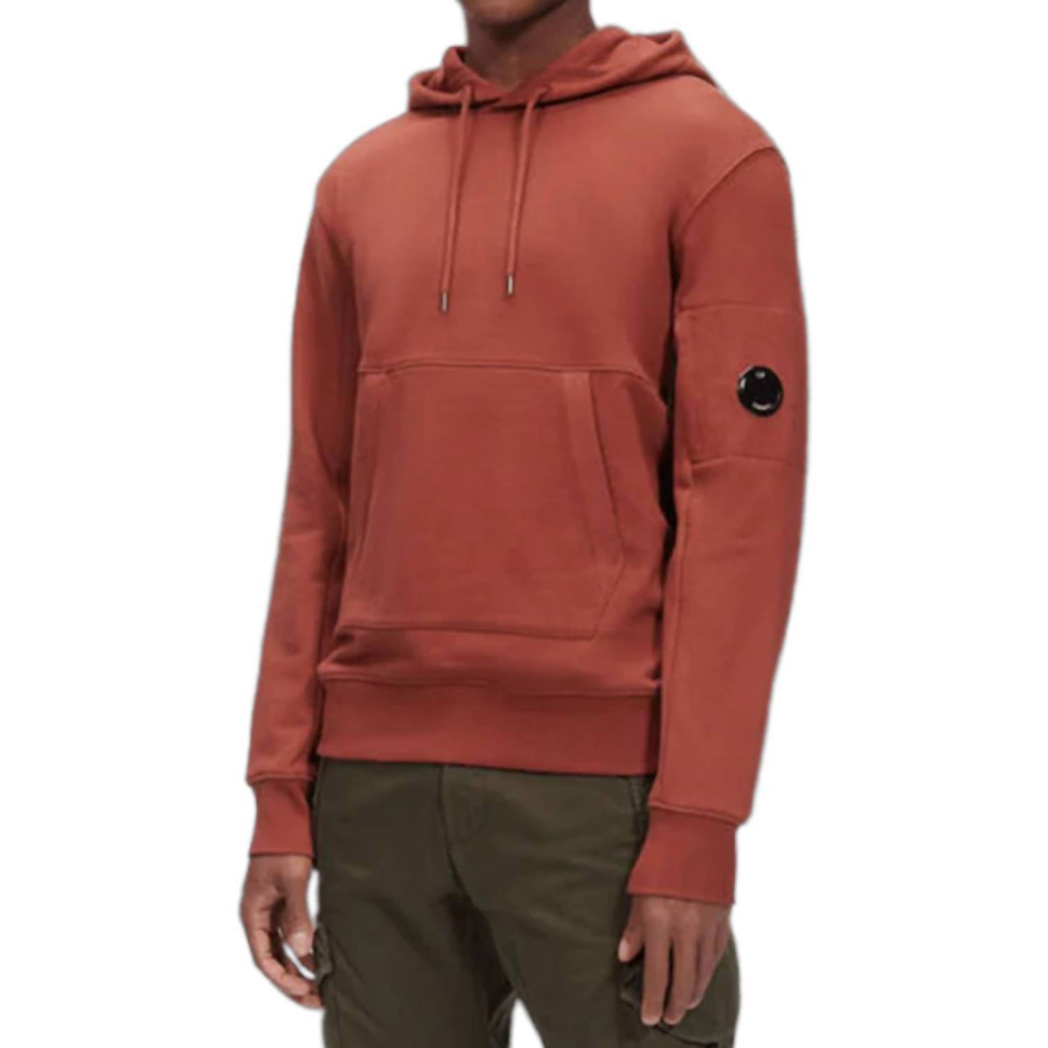 New C.P. Company Hooded Sweatshirts In Henna Brown